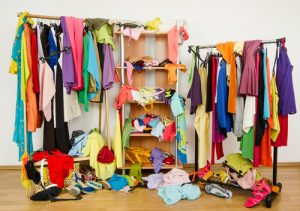 clothing causing clutter