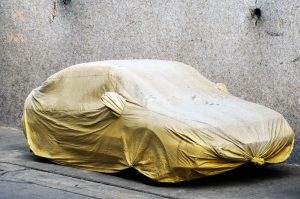 car covered with car cover