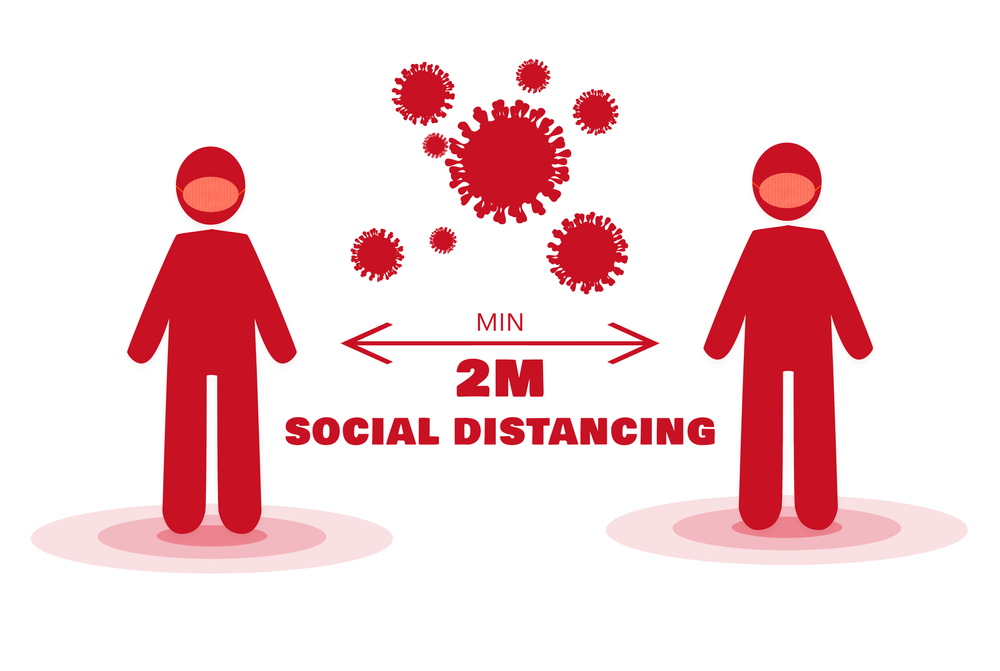 social distancing 2 meters