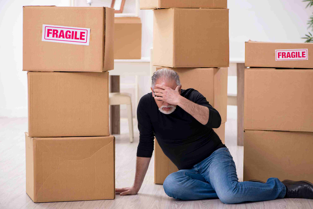 man with moving boxes needs storage space